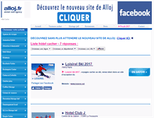 Tablet Screenshot of hotel-cacher.alloj.fr